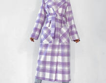 Кашемировое пальто в клетку на подкладке Кашемировое пальто в клетку на подкладке | PUSHKA SHOP