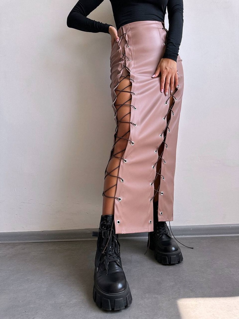 Комплект: топ + спідниця міді Комплект: топ + спідниця міді | PUSHKA SHOP