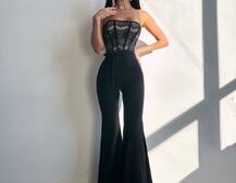 Комплект: піджак + комбінезон кльош  | PUSHKA SHOP