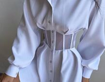 Сорочка з елементами корсета   | PUSHKA SHOP