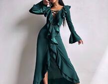 Сукня з воланами  | PUSHKA SHOP