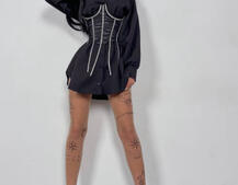 Приталена сорочка + корсет декорований стразами Ручна робота Приталена сорочка + корсет декорований стразами Ручна робота | PUSHKA SHOP