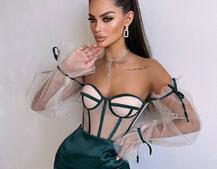 Атласний комплект: корсет + спідниця Атласний комплект: корсет + спідниця | PUSHKA SHOP