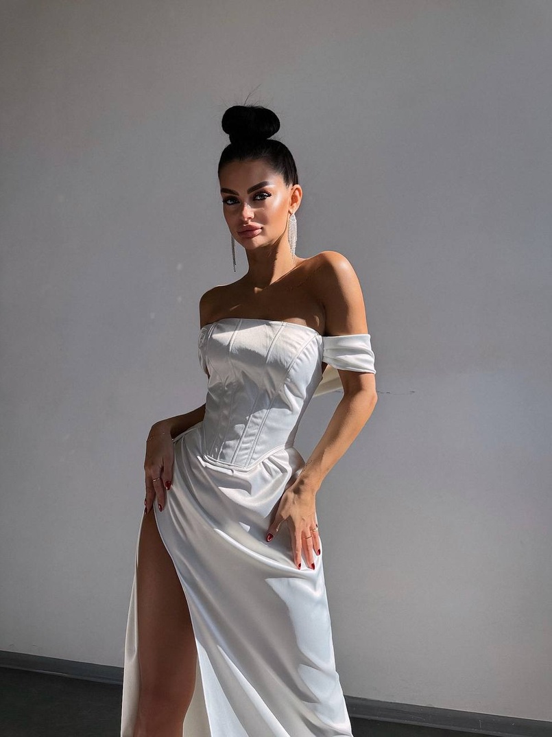 Комплект: корсет + спідниця максі з драпіруванням   | PUSHKA SHOP