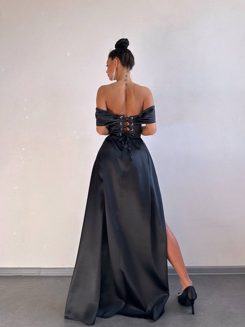 Комплект: корсет + спідниця максі з драпіруванням   | PUSHKA SHOP