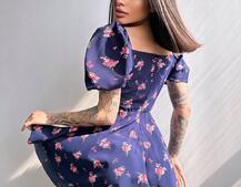 Сукня- міні у квітковий принт Сукня- міні у квітковий принт | PUSHKA SHOP