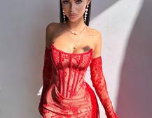 Сукня міні зі шлейфом та рукавичками Сукня міні зі шлейфом та рукавичками | PUSHKA SHOP