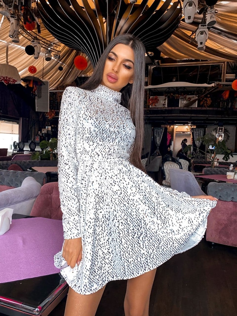 Платье-гольф с пайетками Платье-гольф с пайетками | PUSHKA SHOP