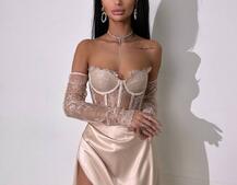 Комплект: мереживний корсет  +  спідниця максі   | PUSHKA SHOP