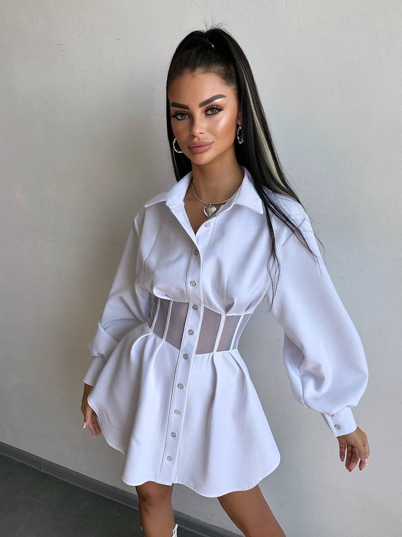 Сорочка з елементами корсета   | PUSHKA SHOP