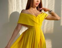 Платье-макси с разрезом Платье-макси с разрезом | PUSHKA SHOP