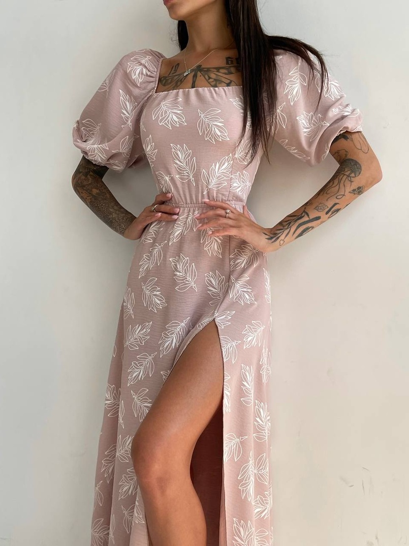 Улюблена сукня міді зі шнурівкою на спинці в нових кольорах Улюблена сукня міді зі шнурівкою на спинці в нових кольорах | PUSHKA SHOP