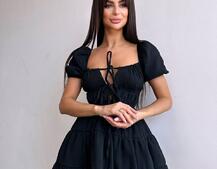 Муслінова сукня з рюшами   Муслінова сукня з рюшами   | PUSHKA SHOP