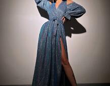 Сяюча сукня максі | PUSHKA SHOP