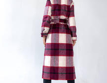 Кашемировое пальто в клетку на подкладке Кашемировое пальто в клетку на подкладке | PUSHKA SHOP