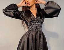 Корсетное платье с пышной юбкой   | PUSHKA SHOP