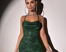 Сяючий комплект: корсет + спідниця міні з драпіруванням   | PUSHKA SHOP