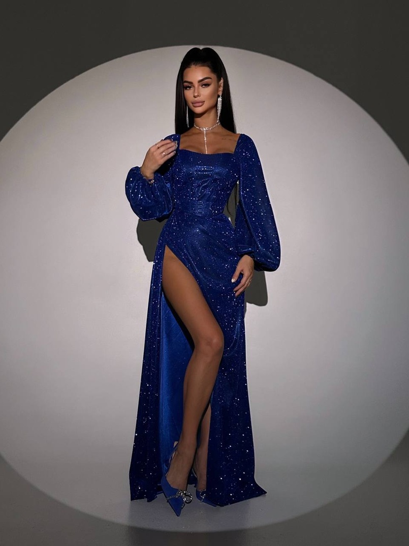 Сяючий комплект: корсет + спідниця  максі з драпіруванням | PUSHKA SHOP