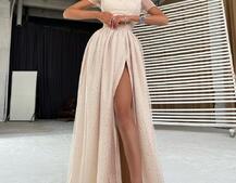 Платье-макси с голографическими блестками Платье-макси с голографическими блестками | PUSHKA SHOP