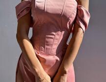 Комплект: корсет + спідниця максі з драпіруванням Комплект: корсет + спідниця максі з драпіруванням | PUSHKA SHOP