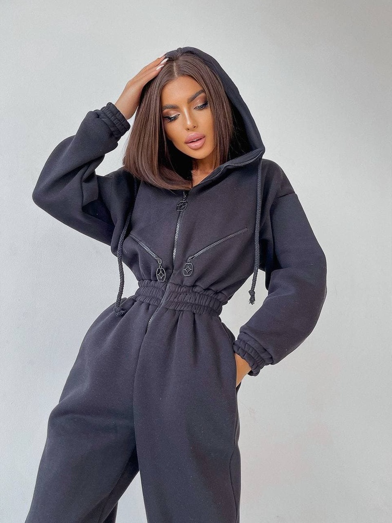 Тёплый комбинезон на молнии  | PUSHKA SHOP