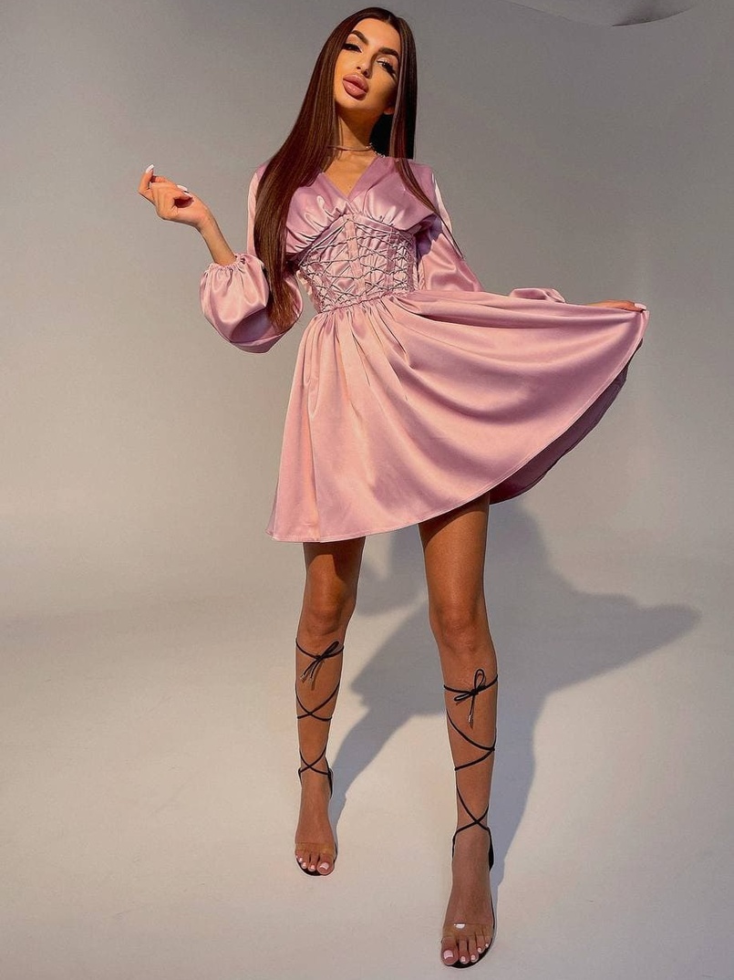 Корсетное платье с пышной юбкой   | PUSHKA SHOP