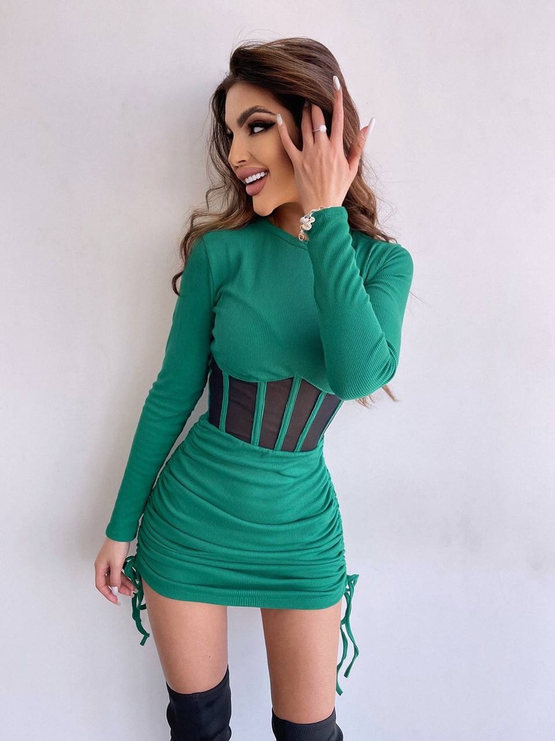 Сукня-міні з елементами корсету Довжину спідниці можна регулювати Сукня-міні з елементами корсету Довжину спідниці можна регулювати | PUSHKA SHOP