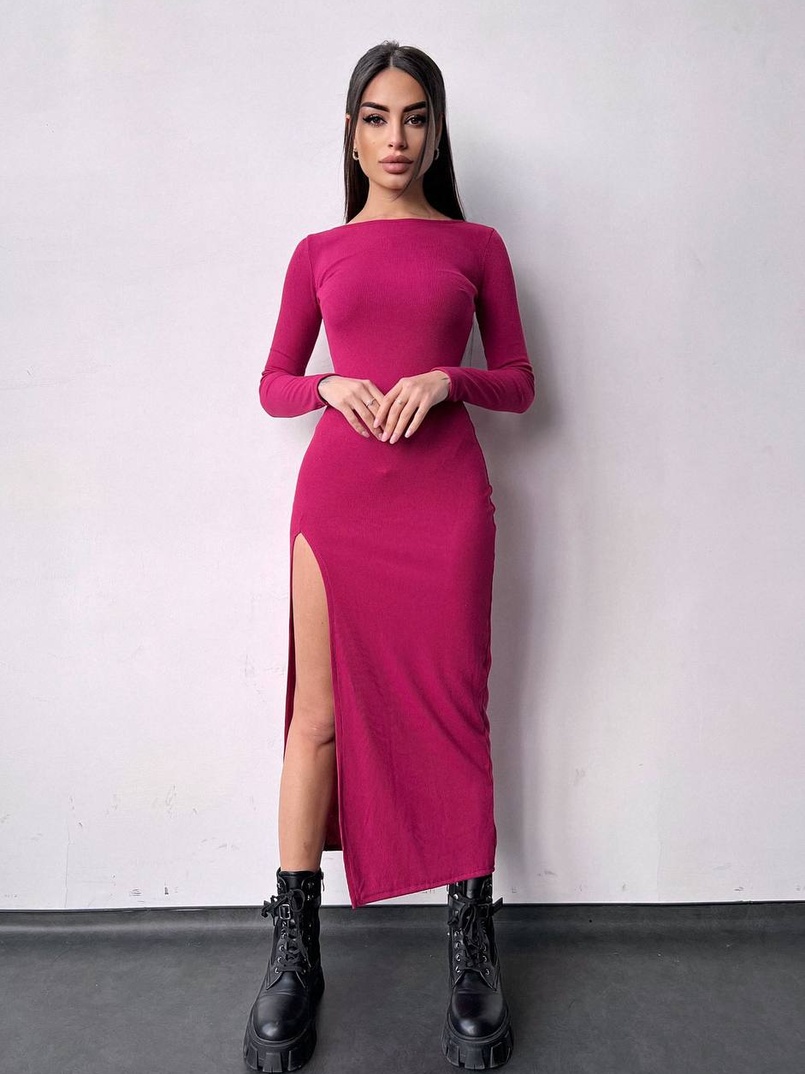 Плаття міді зі шнурівкою | PUSHKA SHOP