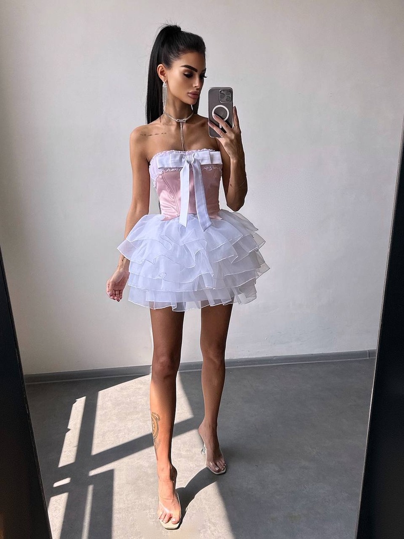 Комплект: корсет + пишна спідниця міні Комплект: корсет + пишна спідниця міні | PUSHKA SHOP