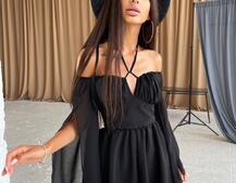 Шифоновый ромпер с расклешенными рукавами  | PUSHKA SHOP