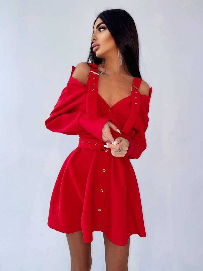 Платье-рубашка на плечиках | PUSHKA SHOP