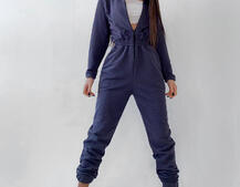 Приталенный комбинезон на молнии  Приталенный комбинезон на молнии  | PUSHKA SHOP