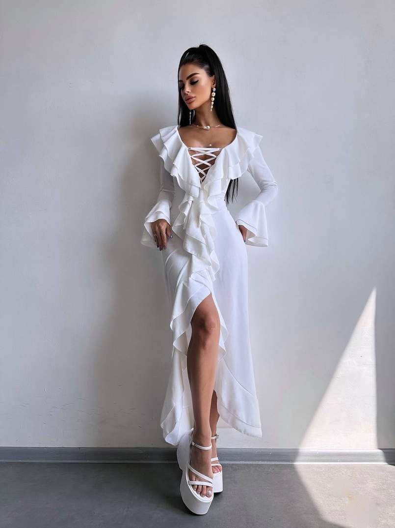 Сукня з воланами  | PUSHKA SHOP