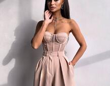 Костюм:  піджак на підкладці, штани+ корсет | PUSHKA SHOP