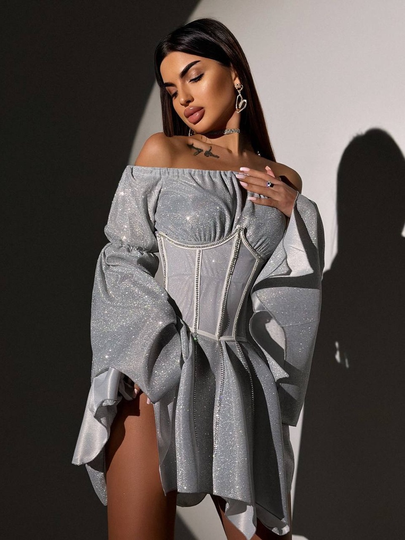 Сяючий комплект: сукня + корсет Сяючий комплект: сукня + корсет | PUSHKA SHOP