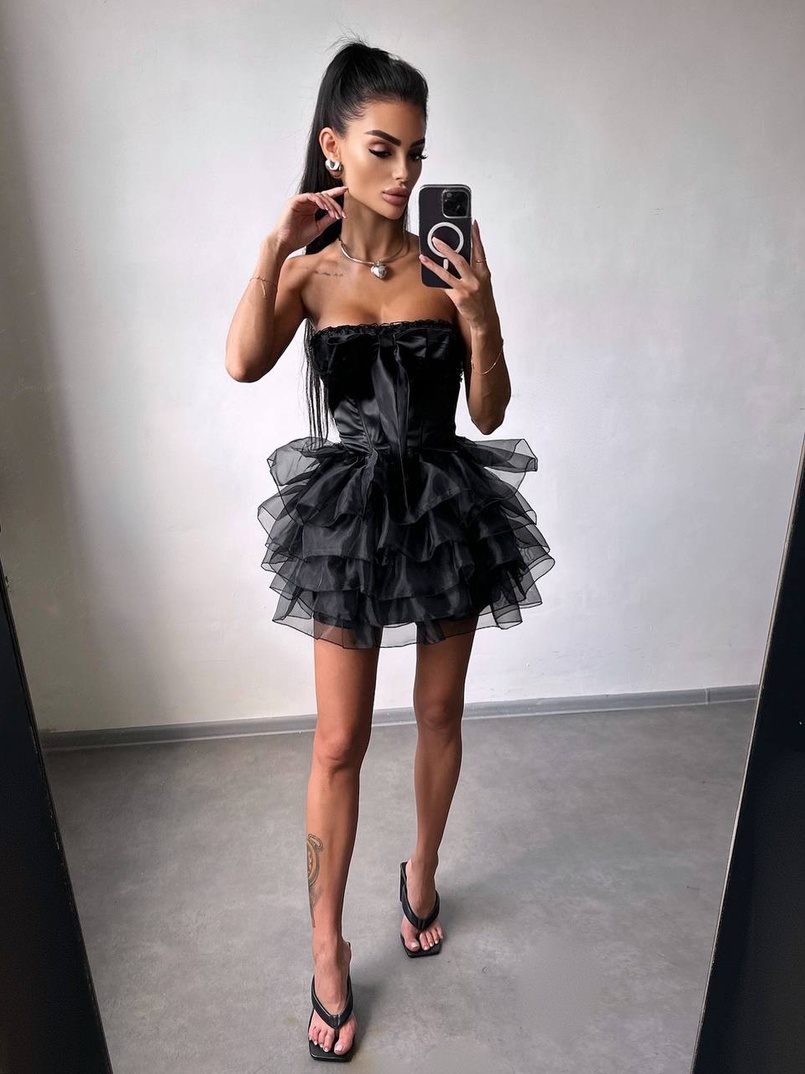 Комплект: корсет + пишна спідниця міні Комплект: корсет + пишна спідниця міні | PUSHKA SHOP