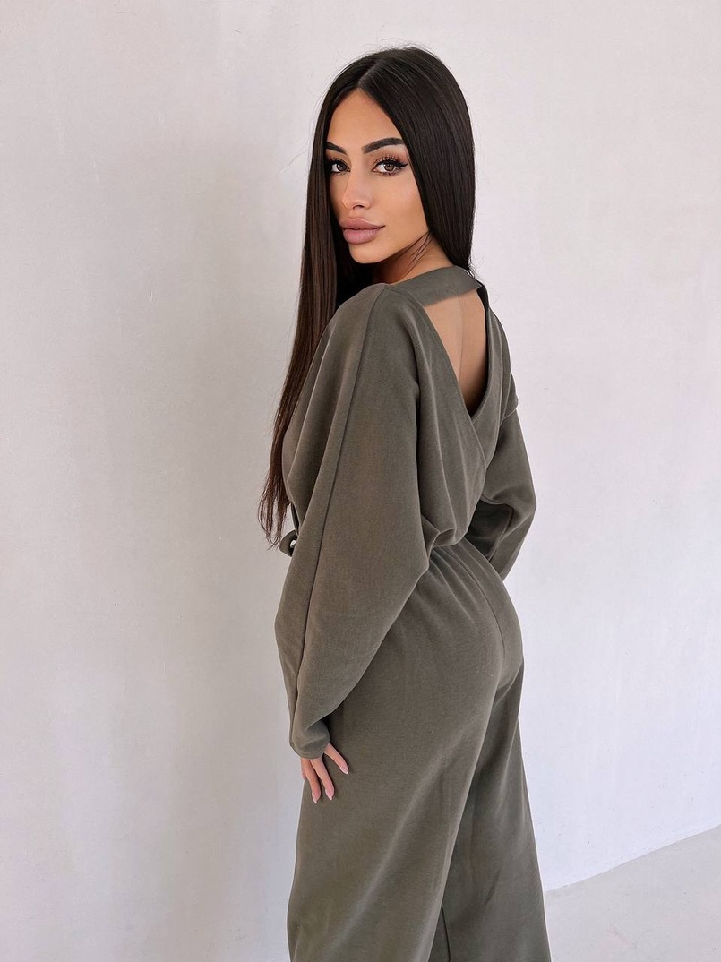 Комбінезон із широкими брюками з ангори | PUSHKA SHOP