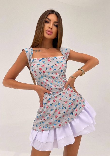 Сукня з квітковим принтом  | PUSHKA SHOP