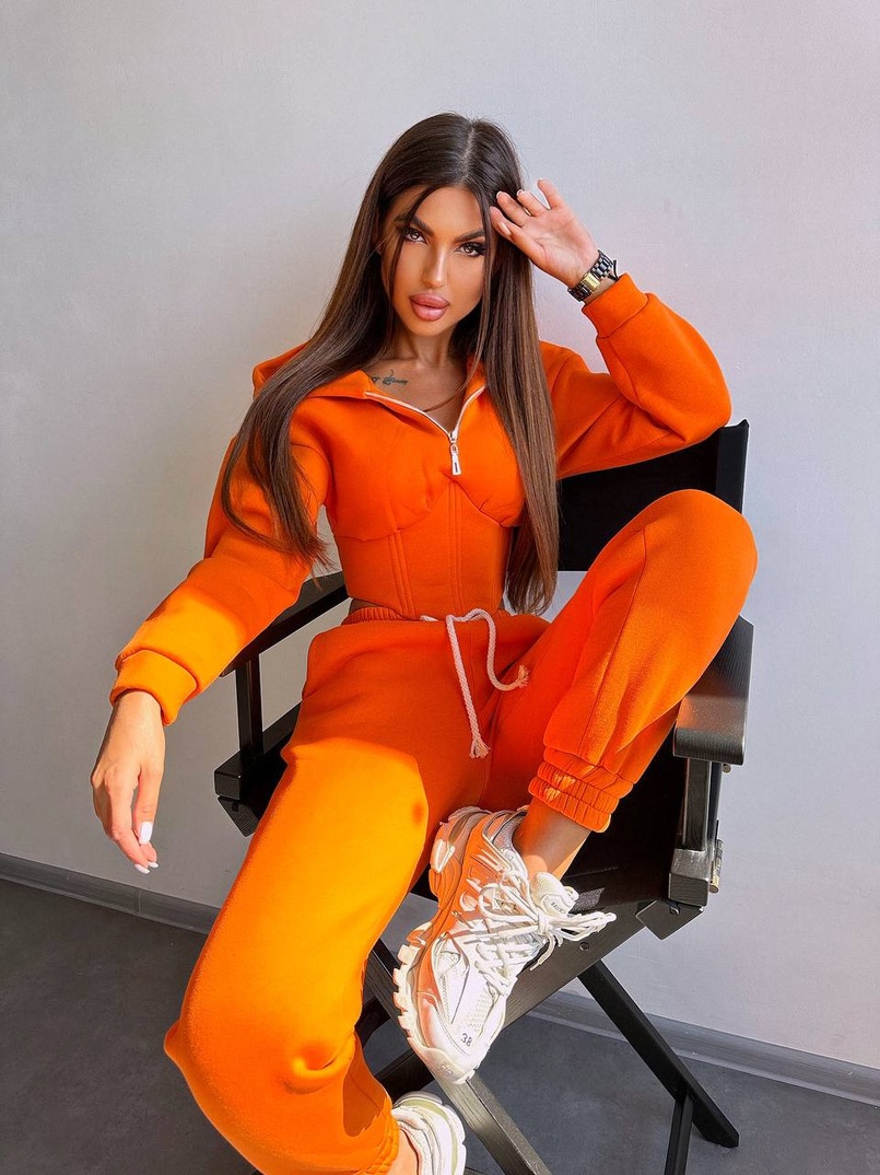 Комплект на флісі : худі з елементами корсету + штани  | PUSHKA SHOP