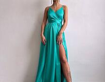 Атласна сукня максі  | PUSHKA SHOP