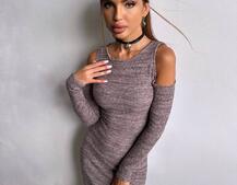 Трикотажна сукня міді Трикотажна сукня міді | PUSHKA SHOP