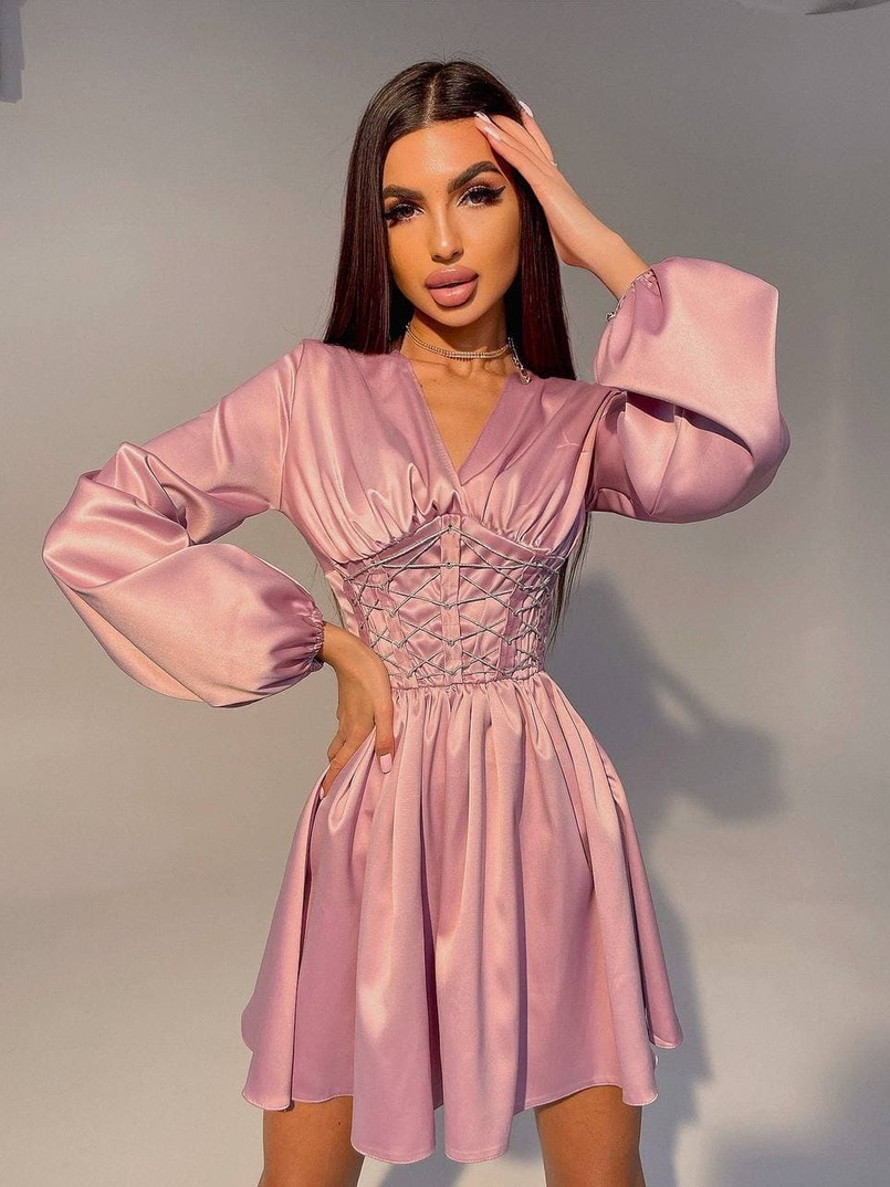 Корсетное платье с пышной юбкой   | PUSHKA SHOP