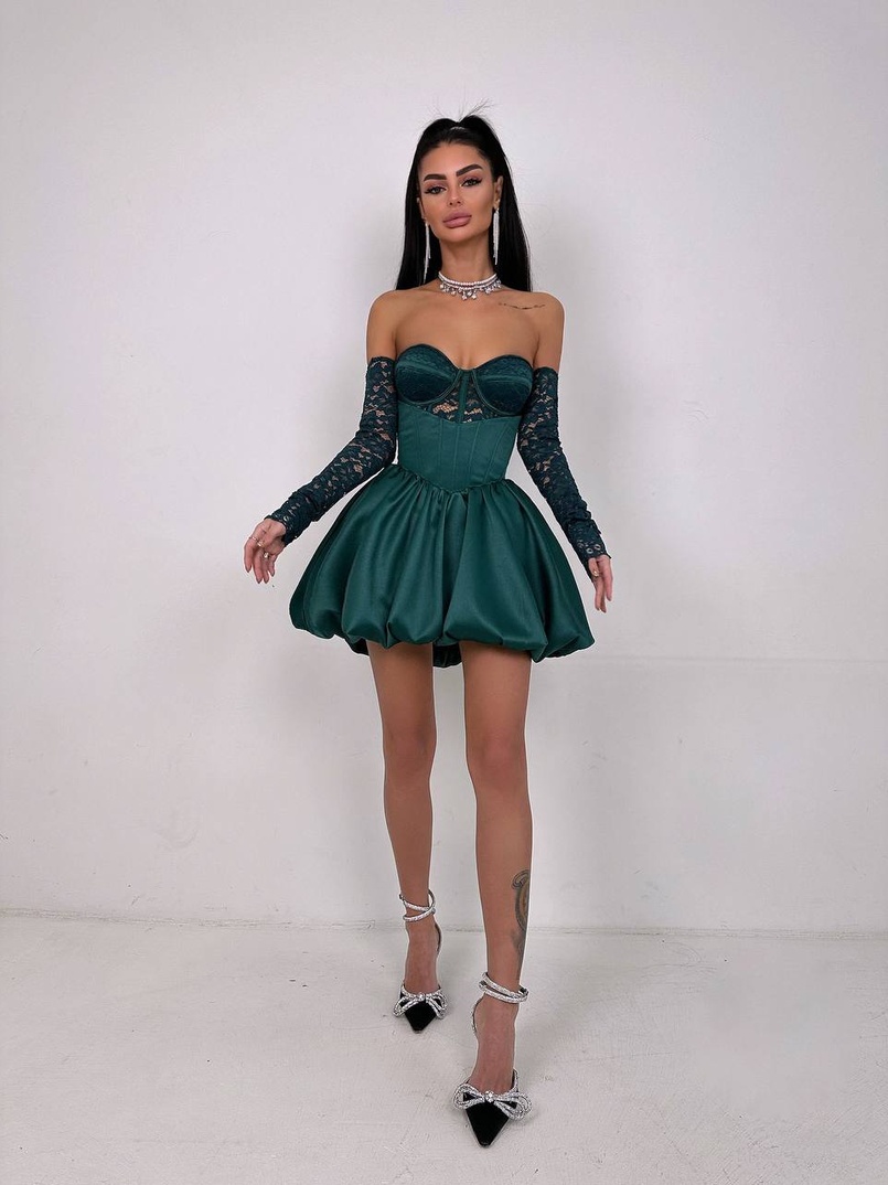 Комплект: мереживний корсет бюстьє + корсетна спідниця | PUSHKA SHOP