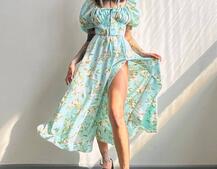 Сукня- міді з квітковим принтом Сукня- міді з квітковим принтом | PUSHKA SHOP