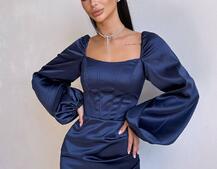 Атласний комплект: корсет + спідниця з драпіруванням Атласний комплект: корсет + спідниця з драпіруванням | PUSHKA SHOP