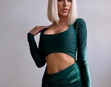 Сукня міді з драпіруванням . | PUSHKA SHOP