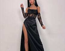 Комплект: корсет+ рукавички + спідниця максі | PUSHKA SHOP