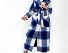 Кашемировое пальто в клетку на подкладке Кашемировое пальто в клетку на подкладке | PUSHKA SHOP