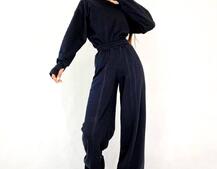 Костюм: боди + расклешенные штаны из качественной турецкой трехнитки | PUSHKA SHOP