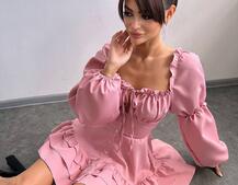 Сукня з воланами на ґудзиках Сукня з воланами на ґудзиках | PUSHKA SHOP